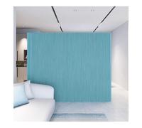 WDSOPK Room Dividers Blue Retractable Paper Room Divider and Folding Privacy Screens Indoor Partition Screen Decorative Wall for Home Office Enterprise Clothing Store (Blue 3x2.8 m)