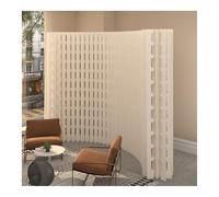 WDSOPK Room Dividers Modern Room Divider for Home Bedroom Office, Retractable Folding Room Divider Screens Privacy Screen, Hollow Design Decorative Wall Partitions (White 5x2.4 m)