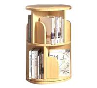 WDSOPK Rotating Bookshelf 2/3/4/5/6-Tier Tall Bookcase Shelving Unit Rotating Bookshelf Bookcase Display Shelf For Bedroom Living Room Study Office (Brown 46 * 66cm)