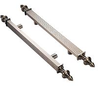 WDSOPK Sliding Barn Door Handle Bronze Large Door Pull Handle for Front Door/Sliding Door,Retro Heavy Duty Indoor/Exterior Door Barn Door Handle,Fit Glass/Wooden Door,(Style3-80Cm)