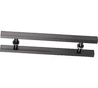WDSOPK Sliding Door Handle Sliding Door Handle Hardware, Patio Garages Sheds, Modern Simple Style Push Pull Door Handle, Stainless Steel Door Handle with Allen Key/Black/80Cm/31.4In