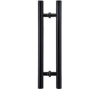 WDSOPK Sliding Door Handle Sliding Door Push Pull Handle, Stable Farmhouse Lobby, Beauty Simple Glass Door Handle Hardware with Fittings, Long Push Pull Door Handle/Black/110Cm/43.3In