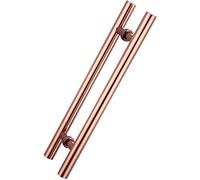WDSOPK Sliding Door Handle Sliding Door Push Pull Handle, Stable Farmhouse Lobby, Beauty Simple Glass Door Handle Hardware with Fittings, Long Push Pull Door Handle/Black/110Cm/43.3In