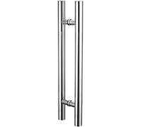 WDSOPK Sliding Door Handle Sliding Door Push Pull Handle, Stable Farmhouse Lobby, Beauty Simple Glass Door Handle Hardware with Fittings, Long Push Pull Door Handle/Black/110Cm/43.3In