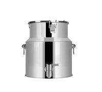 WDSOPK Stainless Steel Milk Can 5L/9L/14L Wine Pail Bucket Tote Jug Oil Barrel Tank with Sealed Lid and Spigot Milk Churn Can / 5L (5L)