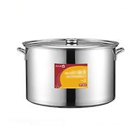 WDSOPK Stock Pot - with Lid 304 Stainless Steel Soup Pot with Lid Catering Commercial/Domestic Thick（35L）