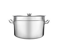 WDSOPK Stockpots Stainless Steel Stock Pot With Fitted Cover, Tri-Ply Stainless Steel Composite Bottom, High Capacity, Suitable For All Stove Tops