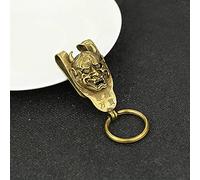 WDSOPK Tea Pets Mini Home Decoration Accessories Statue Sculpture Sculptures For Home Statues And Figurines Brass Ghost Keychain Jewelry Copper Animal Tiger Lion Belt Hanging Buckle