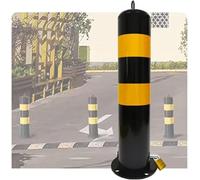 WDSOPK Traffic Delineator Post Cone, Removable Safety Parking Barrier Post Steel Pipe Warning Column, Driveway Parking Traffic Delineator Bollards for Public Area Driveway Walkway（2 Pack-75cm）