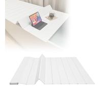 WDSOPK Waterproof Foldable Bathtub Tray Lid PVC Insulation Cover Dustproof Bath Accessory White 0.6cm Thick Fits 137x66 115x70 150x75 170x80cm Home Bathroom Use (115 * 75cm)