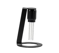 WDT Tool, Espresso Distribution Tool, 0.4mm Espresso Tools Coffee Distributor Magnetic Coffee Stirrer for Espresso Stirrer Coffee Stirring Tool with Stand for Barista Espresso Accessories (Black)
