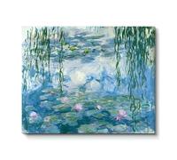 WDUDSUDUW Hand-Painted Oil Painting Harvest Wheat Field Landscape Painting Suitable for Living Room And Restaurant Decoration,spring pond,22"*16"