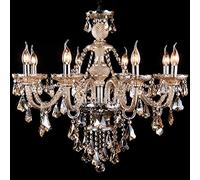 WDW 8118 Genuine K9 Crystal Chandelier Champagne 6, 8,10,12,15, 18, 24, 30, 32 Arms (10 Arms)
