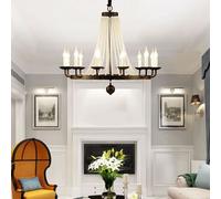 Wdw Post-Modern K9 Crystal Pendant Chandelier Black Or Gold, Brushed Metal, 6/8/10/12 Arms, E14 Dimmable Compatible