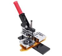 WDWDW Badge Maker Machine Square Magnets Fridge Button DIY Photo Refrigerator Sticker Press +Paper Cutters with 100 Sets