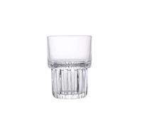 WDWDW Coffee Mug Transparent Glass Cup Ice Glasses Striped Cocktail Stackable Glassware Home Beverage Juice