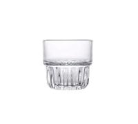 WDWDW Coffee Mug Transparent Glass Cup Ice Glasses Striped Cocktail Stackable Glassware Home Beverage Juice