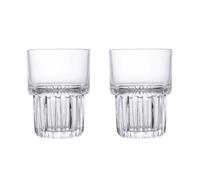 WDWDW Coffee Mug Transparent Glass Cup Ice Glasses Striped Cocktail Stackable Glassware Home Beverage Juice