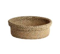 WDWDW Fruit Basket Modern Tea Tray Candy Plate Serving Platter Hand-Woven Storage Living Room Round Woven Snack