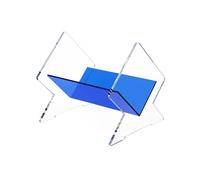 WDWDW Home Table Transparent Acrylic CD Record Storage Rack Album Display Shelf Storage