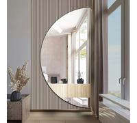 WDWDW Irregular Bathroom Mirror,Semicircular Wall-mounted,Decorative,Makeup,High Definition