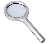 WDWDW magnifying glassPortable Illuminated Magnifying Glass Handheld LED Lighting Read 4X Amplification Elderly Children Night Book Reading Crafts Jewelry Identification Magnifier