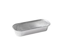 WDWDW Oil-Proof Aluminum Foil Tin Box,Non-Stick Steamer Liner,Barbecue Drip Tray,Microwave Oven Suitable,17x6.4x3.5cm