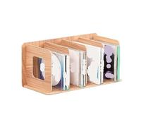 WDWDW Record Holder CD Rack Wooden Storage Creative Display Disc Movie Box Record Storage