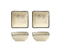 WDWDW Sauce Dish Ceramic Set Dip Mini Soy for Ketchup BBQ Oliver Oil Vinegar Appetizer Seasoning Dishes Set of 2