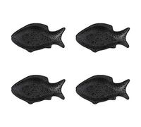 WDWDW Sauce Dish Fish Shaped Japanese Style Ceramic Soy Vinegar Dipping Plate Seasoning Saucer Condiment