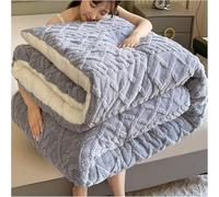 WDWDW Super Lamb Velvet Duvet Quilt Blanket,Double-Sided Heavy Warm for Winter,Breathable Fluffy Plush