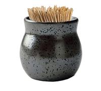 WDWDW Toothpicks Dispenser Toothpick Box Fashion Ceramic Holder Black Holders Container Portable Holder for Kitchen