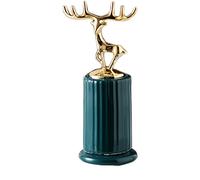 WDWDW Toothpicks Dispenser Toothpick Box Fashion Elk Shaped Holder with Lid Holders Container Cute Holder Portable
