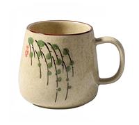 WDWDW Travel Mug Vintage Coffee Japanese Retro Style Ceramic,Kiln Change Clay Breakfast Cup Creative Gift