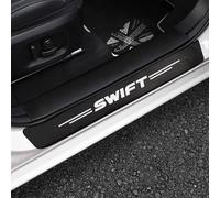WDXIA 4 Pcs Car Sill Protectors Strips for Suzuki Swift 2005-2025, Carbon Fiber Scratch Resistant Stickers Durable Waterproof Bumper and Kick Panel Guard,C