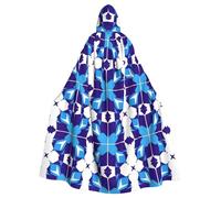 WDXQHY Blue cross Adult Halloween Cloak with Hood Comfortable Elastic Party Cape Perfect for Costumes Cosplay Halloween Parties Hooded Cloak