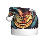 WDXQHY Egyptian gods Adult Plush Christmas Hat Festive Holiday Decoration and Party Accessory Christmas hat for Adult Holiday party decorations hat