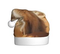 WDXQHY Fennec fox in the desert Adult Plush Christmas Hat Festive Holiday Decoration and Party Accessory Christmas hat for Adult Holiday party decorations hat