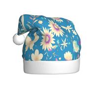 WDXQHY Fluttering butterfly Adult Plush Christmas Hat Festive Holiday Decoration and Party Accessory Christmas hat for Adult Holiday party decorations hat