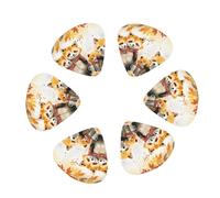 WDXQHY Guitar Pick Set (12 Pack) Smooth Edge Comfortable Grip 3 Thickness Options ABS Material Perfect for Guitar Ukulele Comes with Transparent Plastic Case