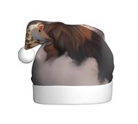 WDXQHY Lamb with A Lion On The Clouds Adult Plush Christmas Hat Festive Holiday Decoration and Party Accessory Christmas hat for Adult Holiday party decorations hat