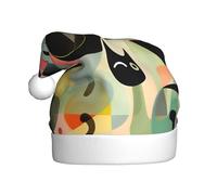 WDXQHY Medieval Art Cats Adult Plush Christmas Hat Festive Holiday Decoration and Party Accessory Christmas hat for Adult Holiday party decorations hat