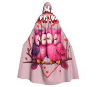 WDXQHY owl always love you Adult Halloween Cloak with Hood Comfortable Elastic Party Cape Perfect for Costumes Cosplay Halloween Parties Hooded Cloak