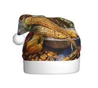 WDXQHY The harvest fruit Adult Plush Christmas Hat Festive Holiday Decoration and Party Accessory Christmas hat for Adult Holiday party decorations hat