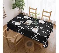 WDXQHY Twin Peaks Owl Waterproof Tablecloth 54x72in Decorative Wrinkle-Resistant Square Tablecloth with Lace Protection for Indoor and Outdoor Use