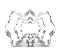 WDYJMALL 3 Piece Rectangle Plaque Frame Cookie Cutter