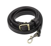 WDZDS 1/2 Pcs 1.2 * 120CM Dark Brown Adjustable Leather Purse Strap With Lobster Clasp Bronze Leather Bag Strap Replacement For Crossbody Bag&Buckle