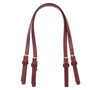 WDZDS 1.5 * 78cm 1/2PCS Wine Red Leather Short Handbag Strap Replacement Replacement Leather Bag Handles For Bag/Purse Crafting Handbag Strap