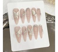 WDZDS 10pcs Detachable Long And Short False Nails Press On Nails Full Cover False Nails For Women And Girls Daily Decoration