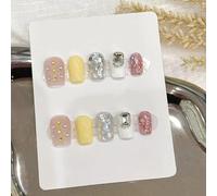 WDZDS 10pcs Detachable Long And Short False Nails Press On Nails Full Cover False Nails For Women And Girls Daily Decoration